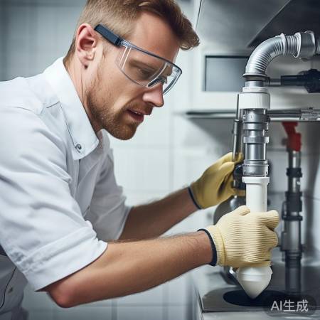 水管连接，生料带密封