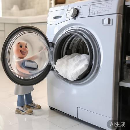 “小苏打除污新技能：洗洗衣机”