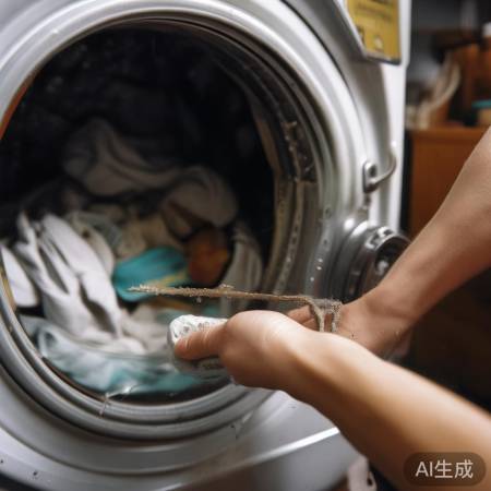检查洗衣机，清理滤网