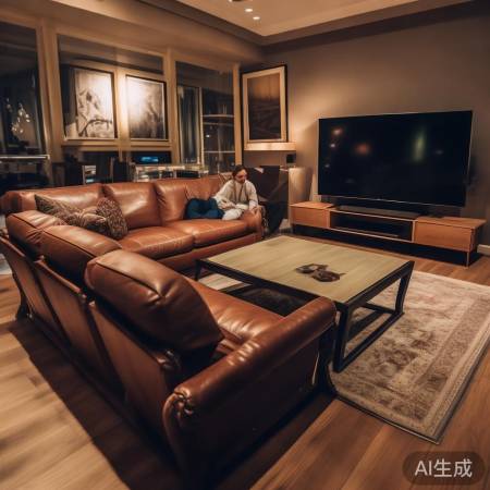 家庭聚会黄金三角，沙发茶几任选