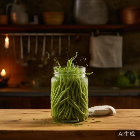 “擦干豆角防出水”