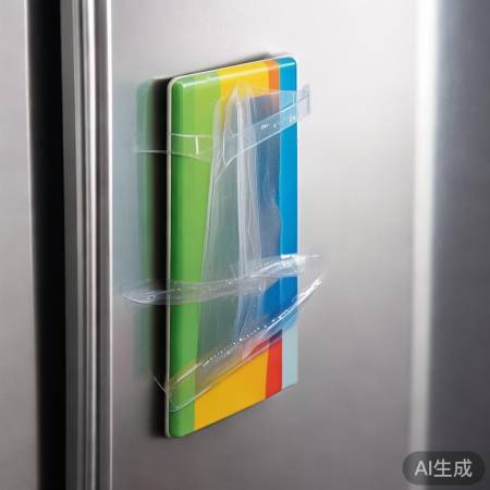 冰箱贴边缘加胶带，牢固加倍