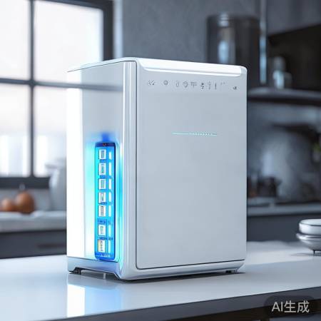 “小米消毒柜：紫外高温双消毒”